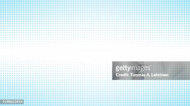 abstract light blue halftone pattern background - chiazzato foto e immagini stock
