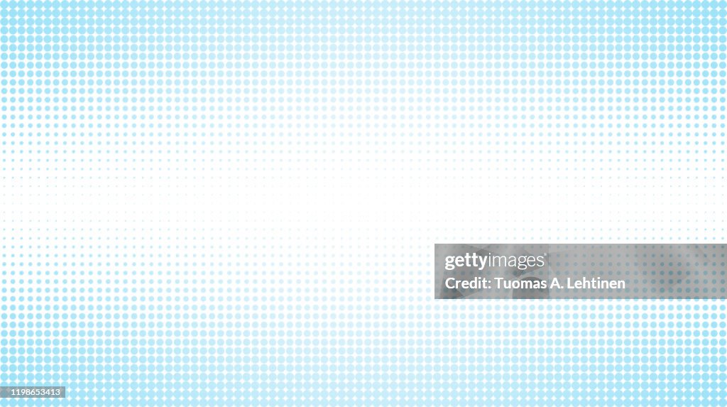 Abstract light blue halftone pattern background