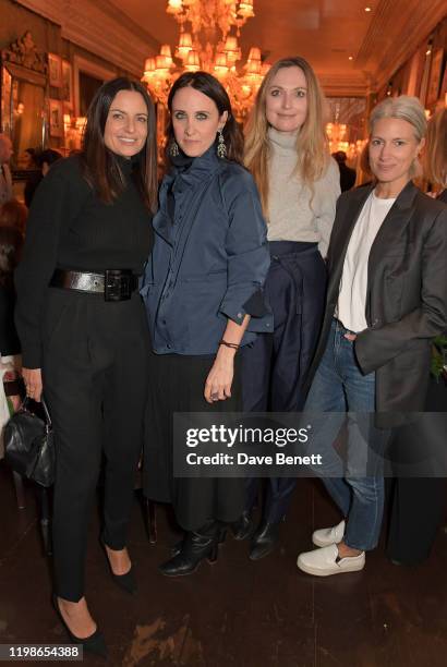 Gabriele Hackworthy, Alessandra Facchinetti, Jane McFarland and Deputy Editor of British Vogue Sarah Harris attend an intimate lunch to launch Time...