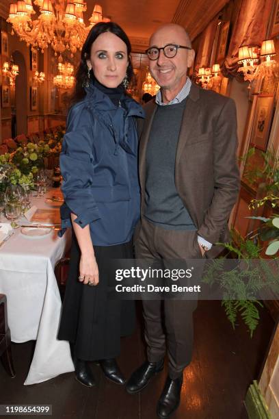 Alessandra Facchinetti and Gianluca Longo attend an intimate lunch to launch Time With Alessandra Facchinetti for harlan + holden at Harry's Bar on...