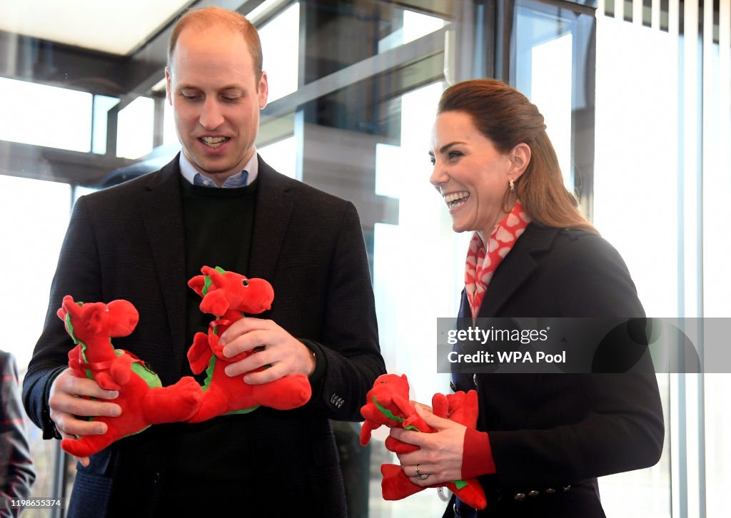 The Duke And Duchess Of Cambridge Visit South Wales