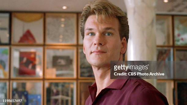 The movie "Ghost", directed by Jerry Zucker and written by Bruce Joel Rubin. Seen here, Patrick Swayze as Sam Wheat in ghost form. Initial theatrical...