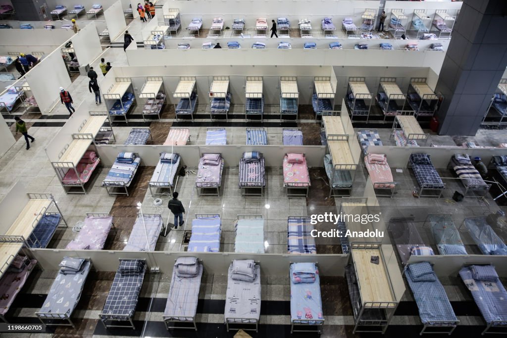 Provisional hospital preparation in Wuhan