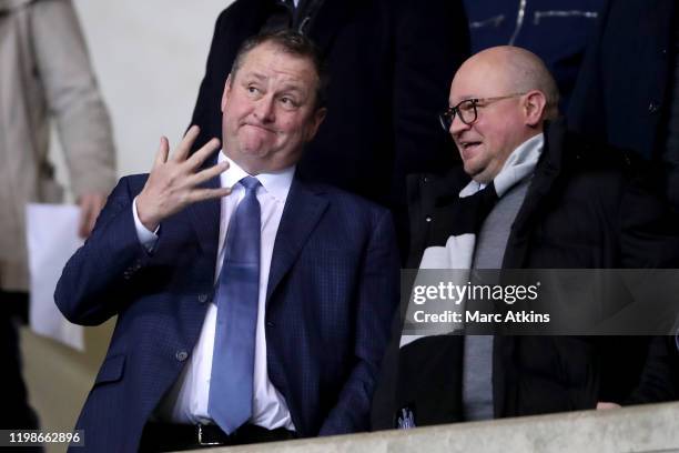 Newcastle United owner Mike Ashley during the FA Cup Fourth Round Replay match between Oxford United and Newcastle United at Kassam Stadium on...