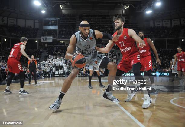 FEBRUARYAdreian Payne, #33 of LDLC Asvel Villeurbanne 04: in action during the 2019/2020 Turkish Airlines EuroLeague Regular Season Round 23 match...