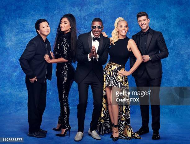 Ken Jeong, Nicole Scherzinger, Nick Cannon, Jenny McCarthy and Robin Thicke. The Season Three premiere of THE MASKED SINGER airs Sunday, Feb. 2 on...