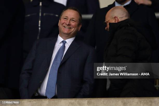 Newcastle United owner Mike Ashley during the FA Cup Fourth Round Replay match between Oxford United and Newcastle United at Kassam Stadium on...