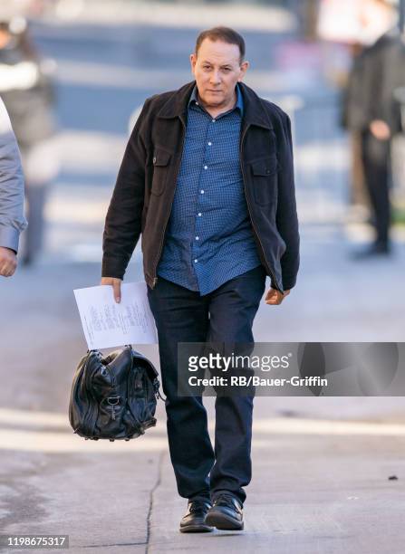 Paul Reubens is seen at 'Jimmy Kimmel Live' on February 04, 2020 in Los Angeles, California.