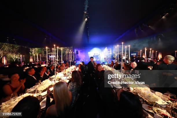 Details during the amfAR Gala Mexico City 2020 on February 04, 2020 in Mexico City, Mexico.