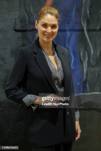 Mexican actress Blanca Soto attends her photography exhibition opening on February 04, 2020 in Madrid, Spain.