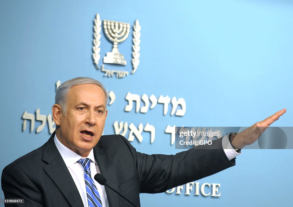 Israeli PM Holds Press Conference