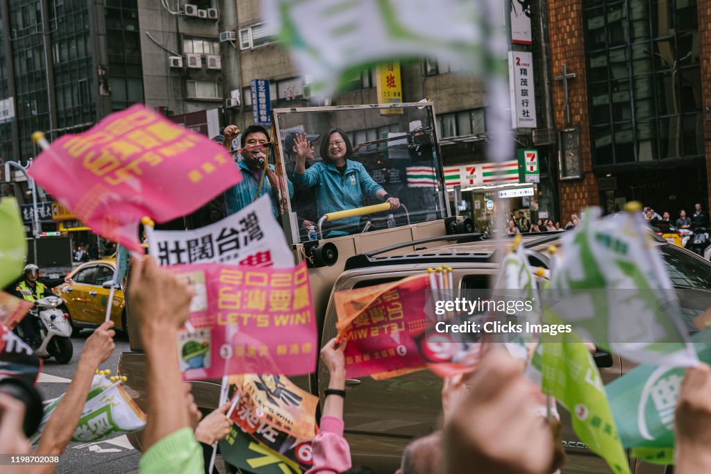 Tsai Ing-wen Campaign as Taiwan Election Approaches