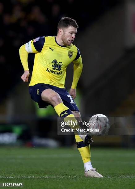 Jamie Mackie of Oxford United during the FA Cup Fourth Round Replay match between Oxford United and Newcastle United at Kassam Stadium on February 4,...