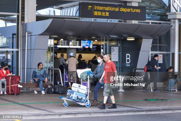 General view of passengers arriving at Auckland International Airport on February 5, 2020 in Auckland, New Zealand. Flight NZ1942 departed Wuhan on...