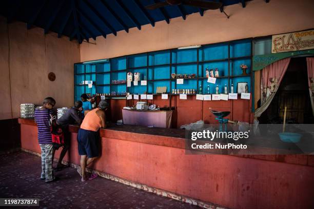 Market in Trinidad, Cuba, on January 20, 2020. Trinidad is a town in the province of Sancti Spíritus, central Cuba. Together with the nearby Valle de...
