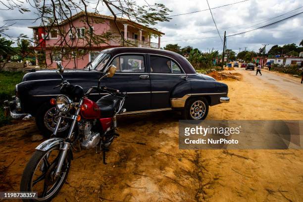 View of the street of Viñales, Cuba, on January 18, 2020. Vinales is a small town and municipality in the north-central Pinar del Río Province of...