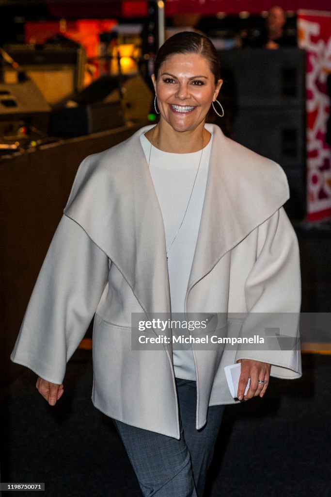 Crown Princess Victoria Of Sweden Attends Folk and Culture 2020