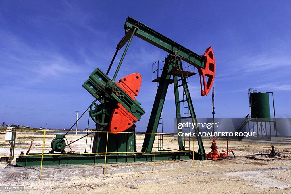 Picture of oil field pumps taken 28 July