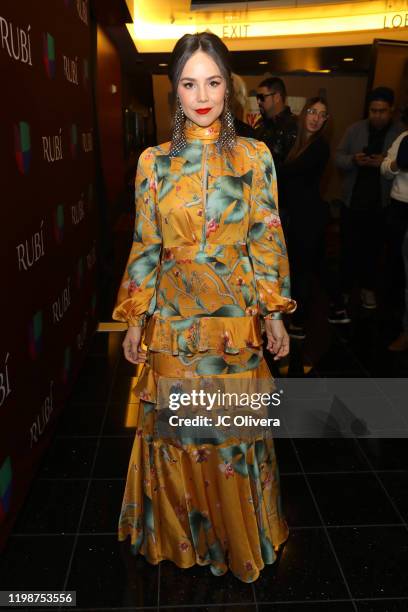 Actress Camila Sodi attends the premiere of Univision's "Rubí" at AMC Century City 15 on January 10, 2020 in Century City, California.