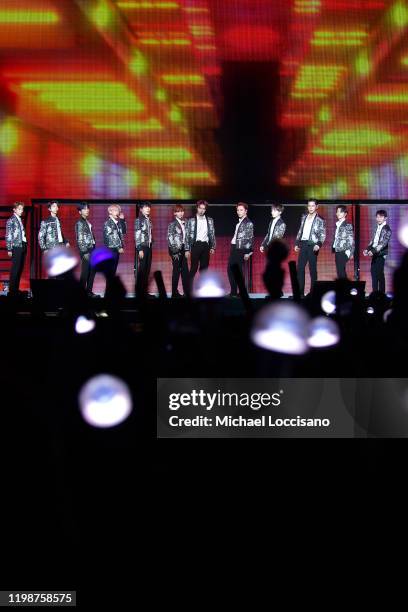 Seventeen performs in concert during their "Ode to You" tour at Prudential Center on January 10, 2020 in Newark, New Jersey.