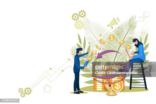 many  online banking for banner and website - financial assistance stock illustrations