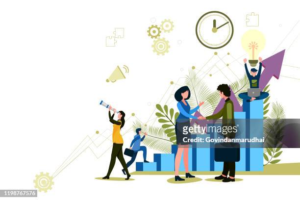 business management - business stock illustrations