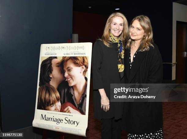 Julie Hagerty and Merritt Wever at the Film Independent Spirit Awards Screening Series Presents "Marriage Story" at ArcLight Culver City on January...