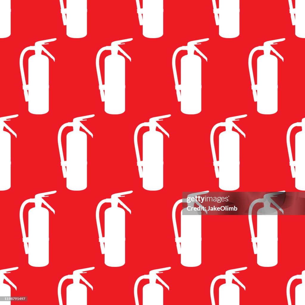 Fire Extinguisher Pattern Silhouette