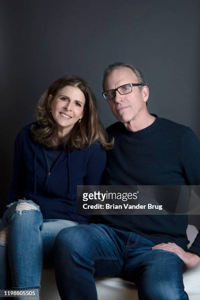 Producer Amy Ziering and director Kirby Dick are photographed for Los Angeles Times on January 4, 2020 in Brentwood, California. PUBLISHED IMAGE....