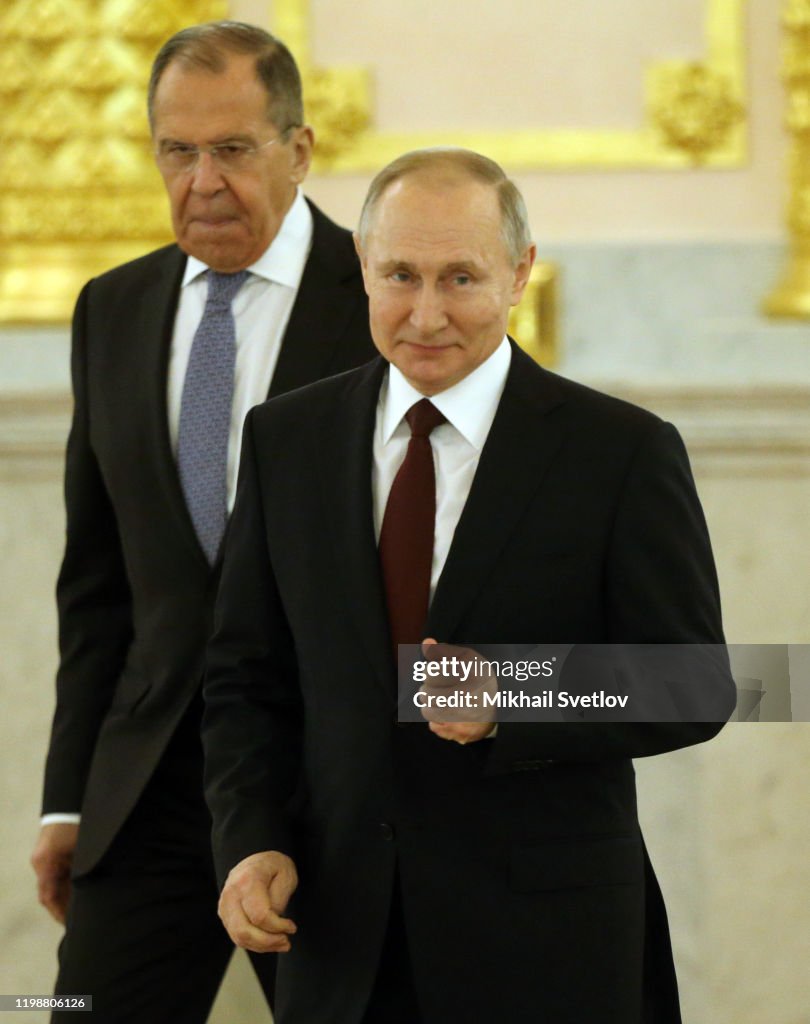 Russian President Vladimir Putin Receives Foreign Ambassadors At The Kremlin