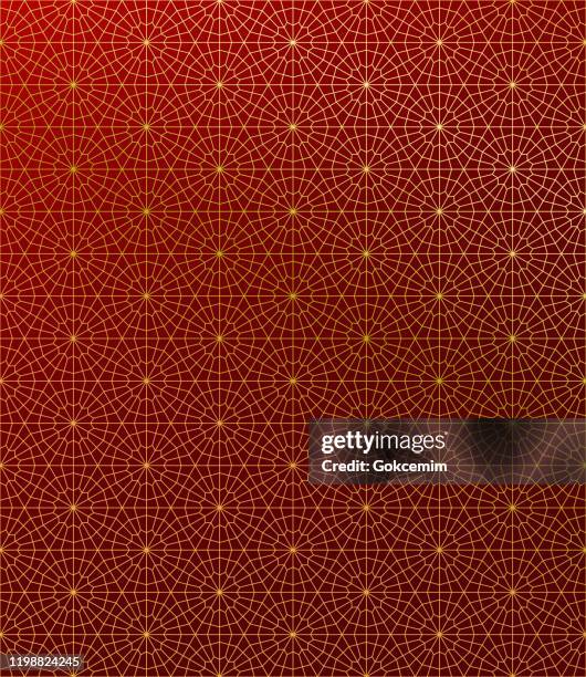 gold islamic pattern on gradient background. - ottoman empire stock illustrations