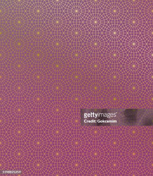 gold islamic pattern on gradient background. - arabic style stock illustrations