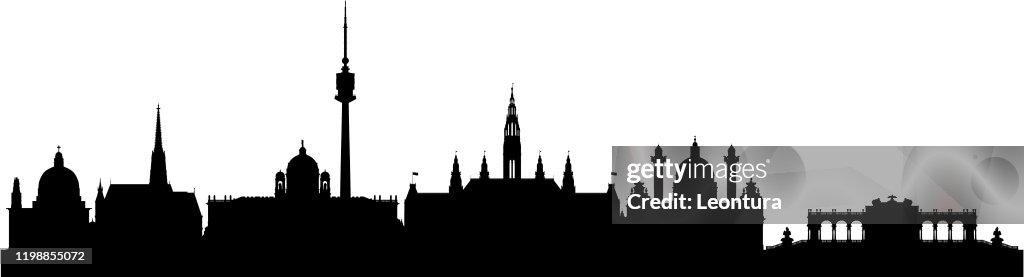 Vienna Skyline (All Buildings Are Complete and Moveable)