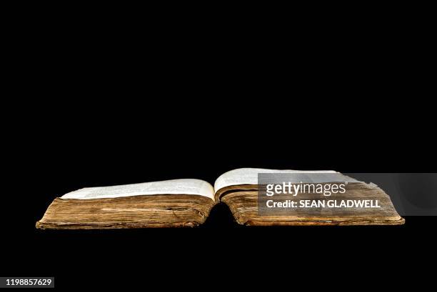old open antique book - old book pages stock pictures, royalty-free photos & images