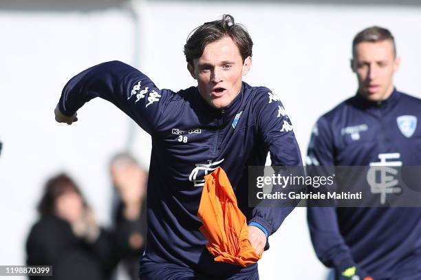 Liam Henderson of Empoli FC during the training session on February 5, 2020 in Empoli, Italy.