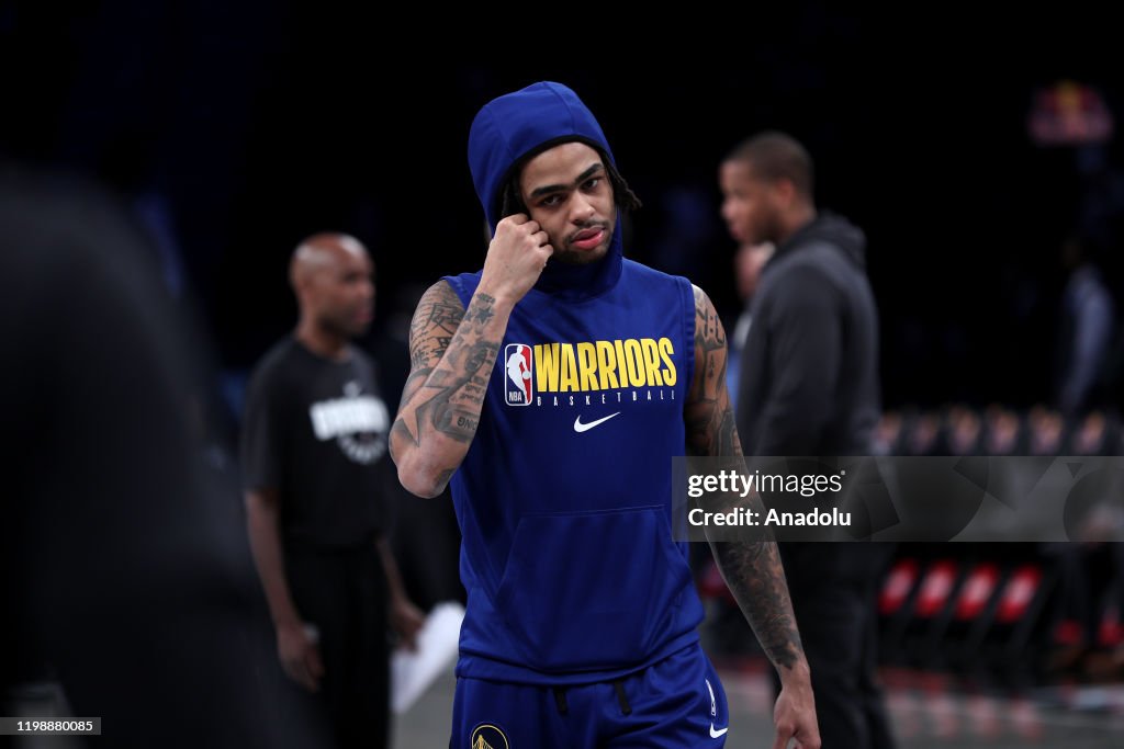 Golden State Warriors pregame at Brooklyn Nets---verelim eng-tr