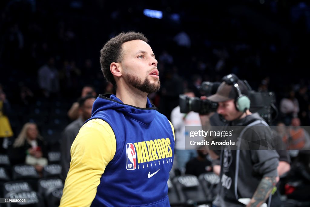 Golden State Warriors pregame at Brooklyn Nets---verelim eng-tr