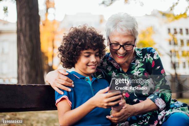 Grandma Rou Grandma With Mobile Studio Photos and Premium High Res Pictures - Getty ...