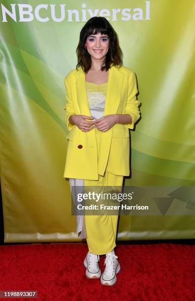 Luna Blaise attends the 2020 NBCUniversal Winter Press Tour 45 at The Langham Huntington, Pasadena on January 11, 2020 in Pasadena, California.