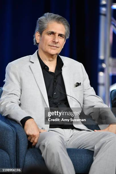 Michael Imperioli of "Lincoln Rhyme: Hunt for the Bone Collector" speaks during the NBCUniversal segment of the 2020 Winter TCA Press Tour at The...