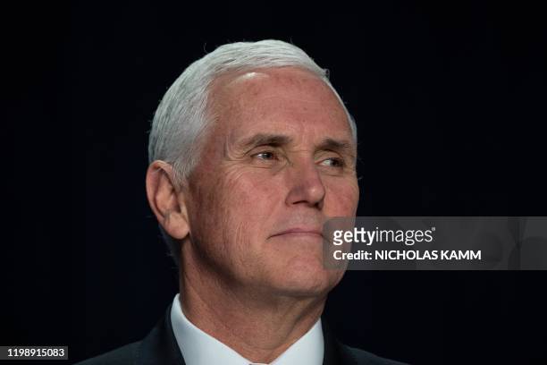Vice President Mike Pence attends the 68th annual National Prayer Breakfast on February 6, 2020 in Washington, DC. - President Donald Trump said...