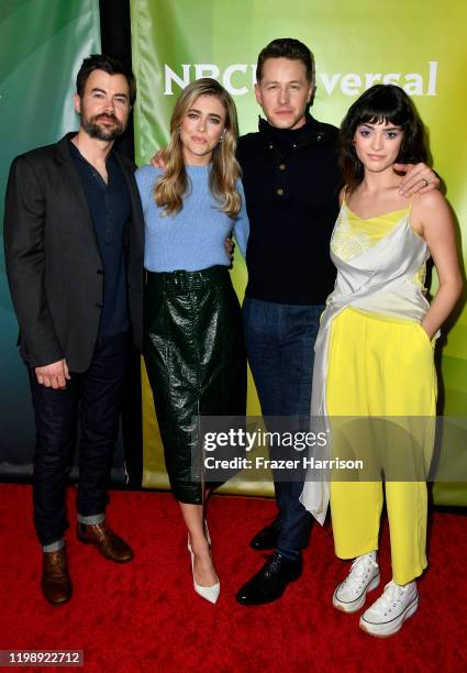 Matt Long, Melissa Roxburgh, Josh Dallas and Luna Blaise attends the 2020 NBCUniversal Winter Press Tour 45 at The Langham Huntington, Pasadena on...