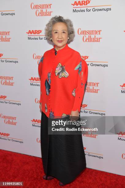 Zhao Shuzhen attends AARP The Magazine's 19th Annual Movies For Grownups Awards at Beverly Wilshire, A Four Seasons Hotel on January 11, 2020 in...