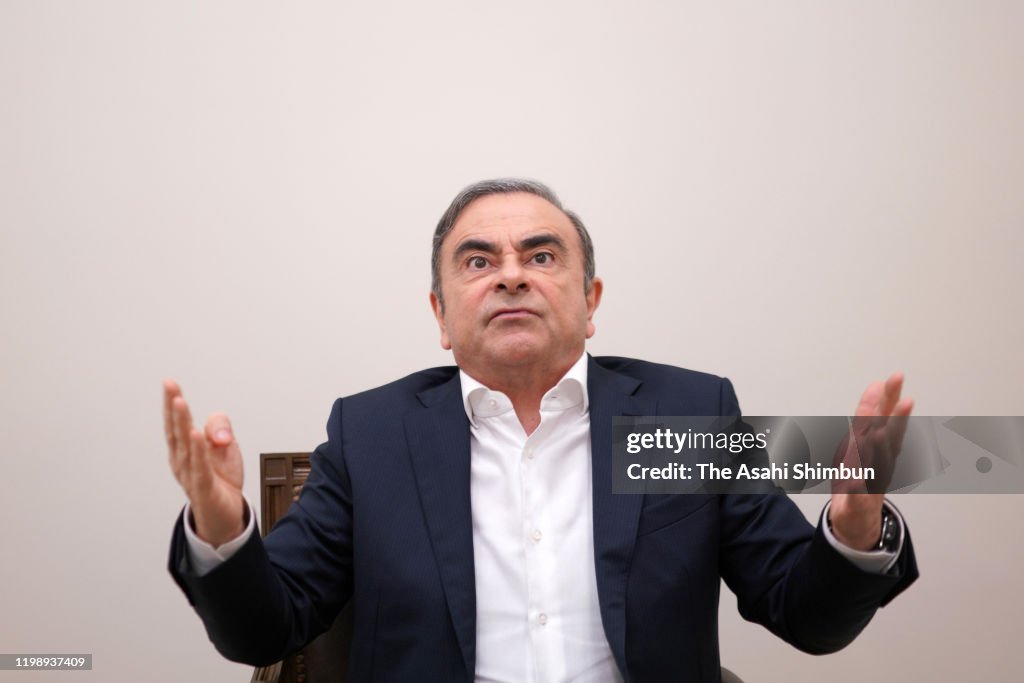 Former Nissan Motor CEO Carlos Ghosn Group Interview