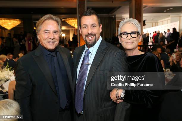 Don Johnson, Adam Sandler, and Jamie Lee Curtis attend AARP The Magazine's 19th Annual Movies For Grownups Awards at Beverly Wilshire, A Four Seasons...