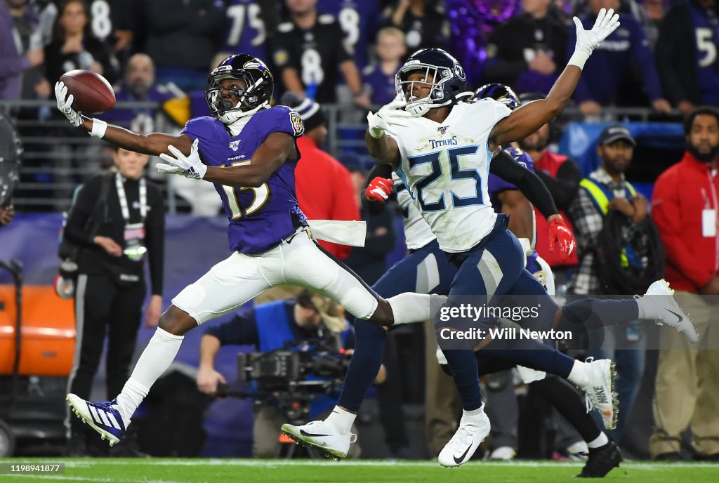 Divisional Round - Tennessee Titans v Baltimore Ravens