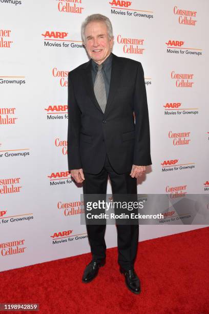 Warren Beatty attends AARP The Magazine's 19th Annual Movies For Grownups Awards at Beverly Wilshire, A Four Seasons Hotel on January 11, 2020 in...