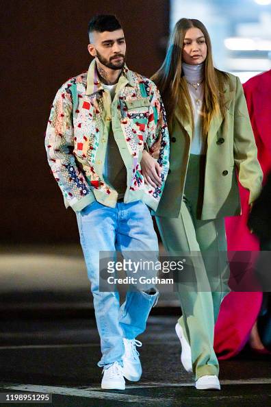 Zayn Malik and Gigi Hadid are seen in NoHo on January 11, 2020 in New ...