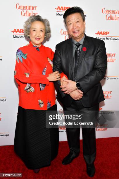 Zhao Shuzhen and Tzi Ma attends AARP The Magazine's 19th Annual Movies For Grownups Awards at Beverly Wilshire, A Four Seasons Hotel on January 11,...