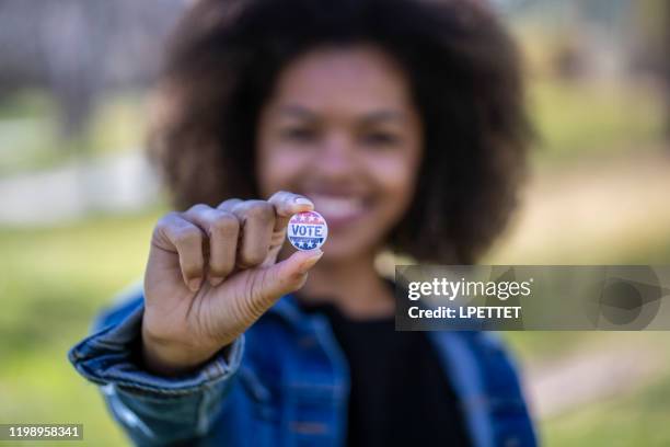 abstimmung - african american vote stock-fotos und bilder